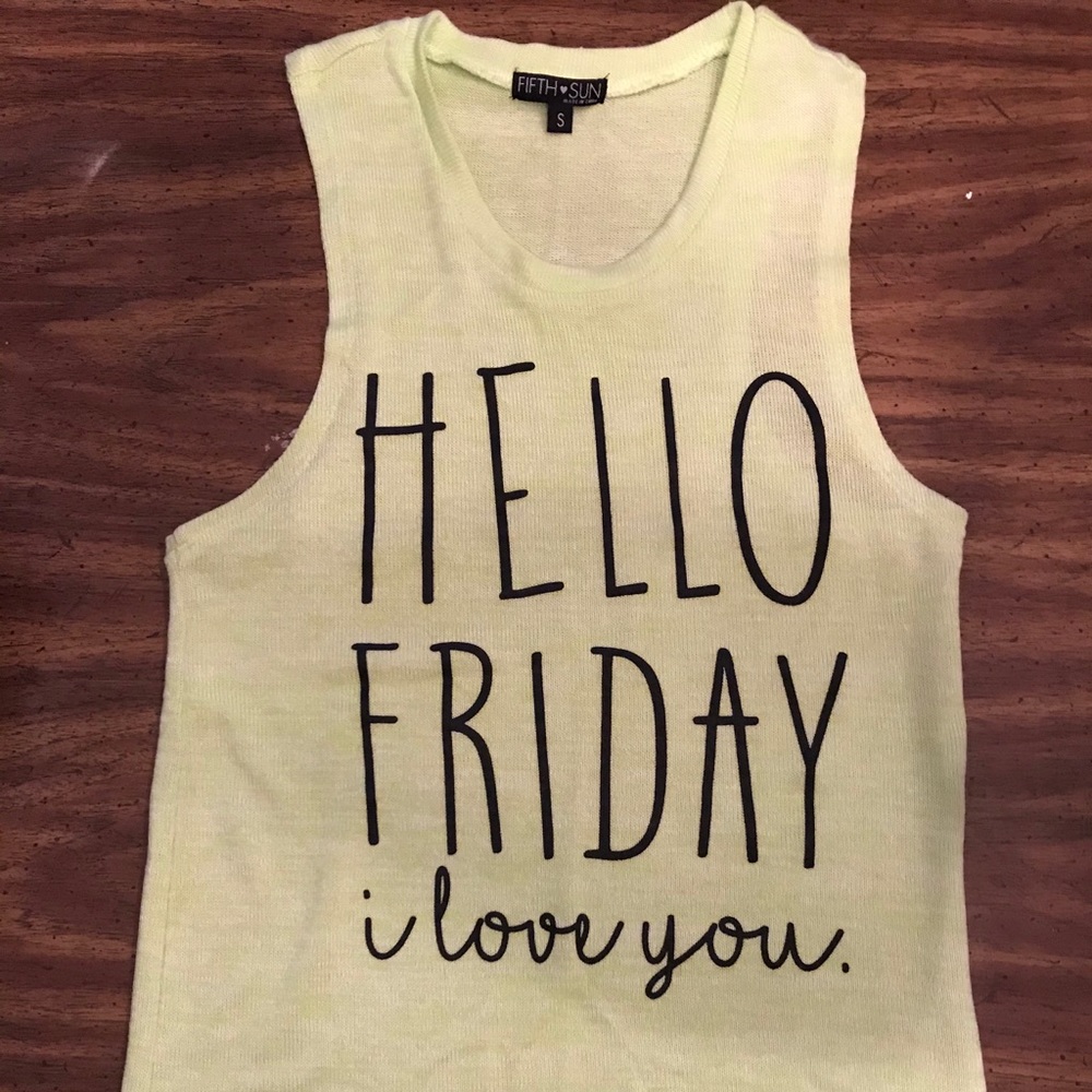 Fifth 🖤 Sun Slightly Used Lime Fun Top